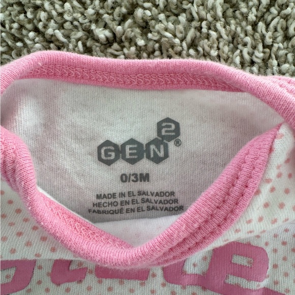 Michigan State Spartans Baby Girl Bodysuit Set Pink & Green- Size 0-3 Months - Picture 6 of 13